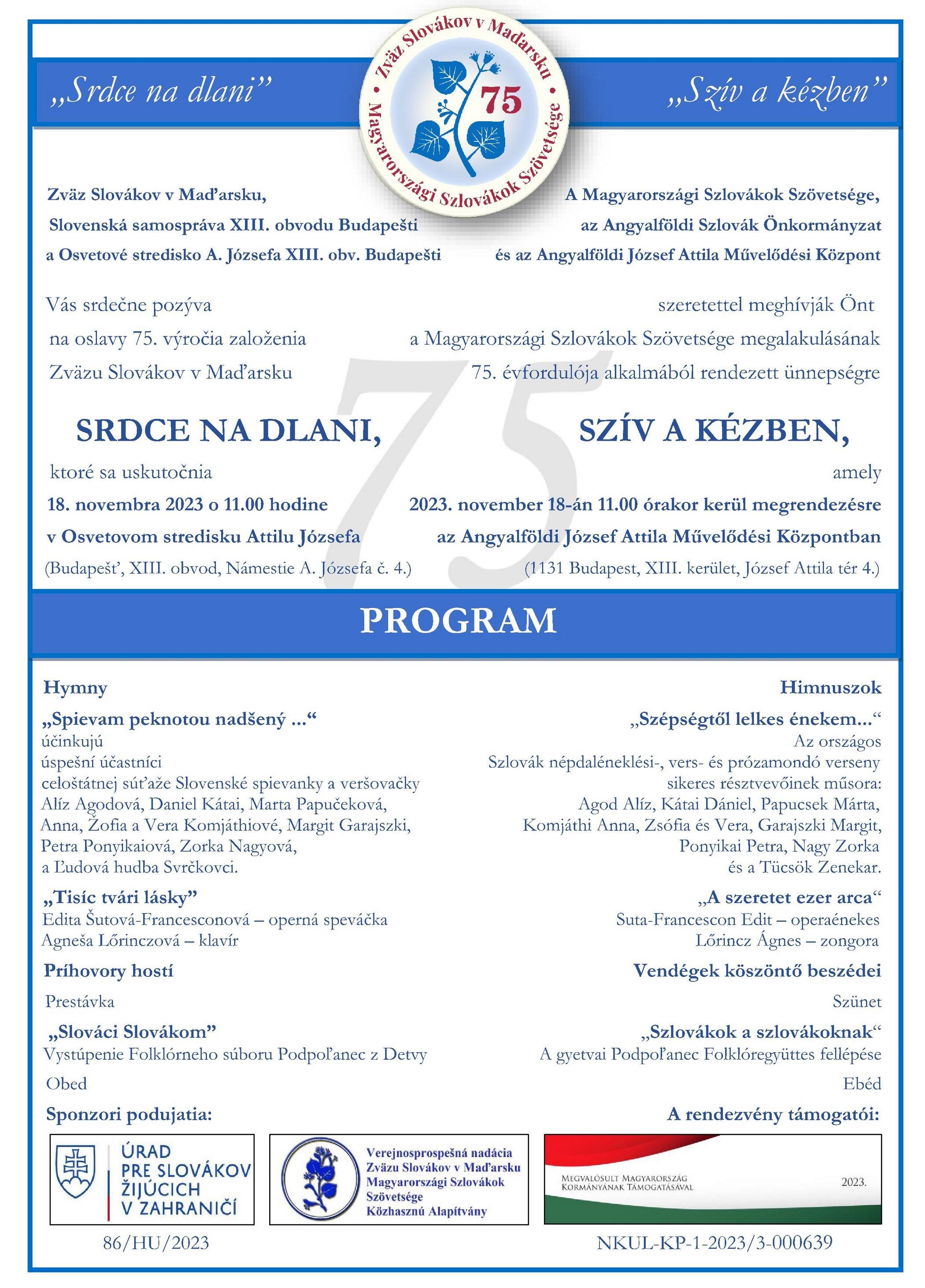 ZSM 75vyrZal 2023 Pozvanka